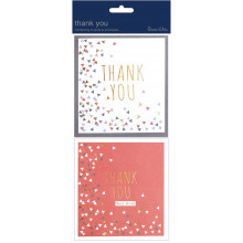 Twin Pack Thank You Cards Designer TP511
