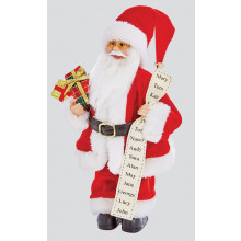 XF4303 Standing Santa With Glasses 30cm