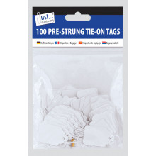 Strung Tags 25x39mm Pack Of 100