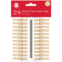 XF0802 Card Peg Holders Natural