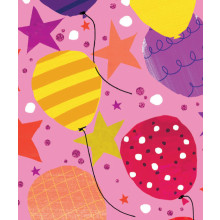 Gift Tag Female Stars/Balloons