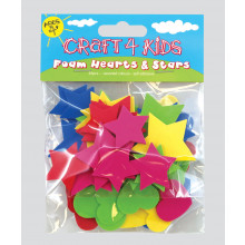Craft 4 Kids Foam Assortment Self Adhesive Hearts & Stars