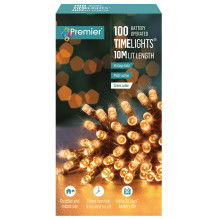 XF3603 100 LED TimeLights Vintage Gold 10 Metre Lit Length