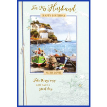 Husband Anniversary Trad 75 Card SE26088