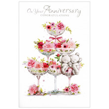 Daughter & Son-in-law Anniversary Cute Cards SE26119