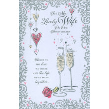 Wife Anniversary Trad 75 Cards SE26213