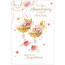 Brother & Sister-in-law Anniversary Trad Cards SE26254