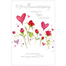 Sister & Brother-in-law Anniversary Trad Cards SE26255