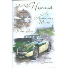 Husband Anniversary Trad 75 Card SE26382