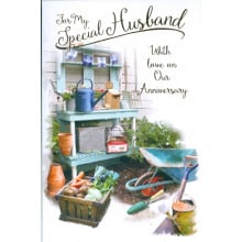 Husband Anniversary Trad 75 Card SE26422