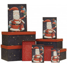 XE02613 10 Gift Boxes Whimsical Xmas