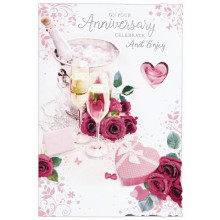 Brother & Sister-in-law Anniversary Trad Cards SE26949
