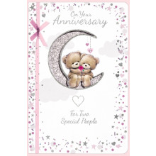 Sister & Brother-in-law Anniversary Cute 75 Cards SE26951