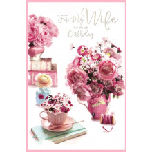 Wife Anniversary Trad 75 Cards SE27795