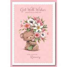 Get Well Female Cute Cards SE28201