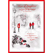 JXC0523 Daughter+Partner Trad 50 Christmas Cards