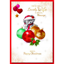 JXC0108 Wife Cute 50 Christmas Cards