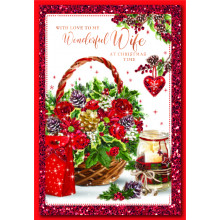 JXC0105 Wife Trad 50 Christmas Cards
