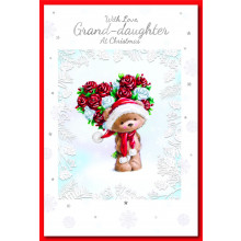 JXC0373 Grand-Daughter Cute 75 Christmas Cards
