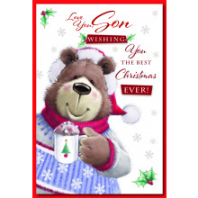 JXC0235 Son Cute 75 Christmas Cards