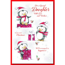 JXC0210 Daughter Cute 75 Christmas Cards