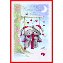 JXC0496 Mum+Dad Cute 75 Christmas Cards