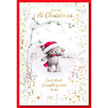 Open Female Cute 50 Christmas Cards