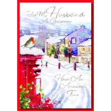 JXC0128 Husband Trad 50 Christmas Cards