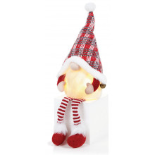 XE04304 Lit Gnome With Dangly Legs 51cm