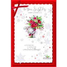JXC0259 Sister Cute 75 Christmas Cards