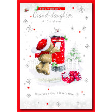 JXC0361 Grand-Daughter Cute 50 Christmas Cards