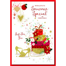 JXC0428 Someone Special Female Trad 50 Christmas Cards