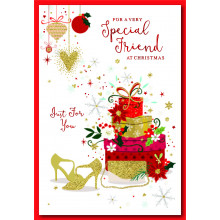 JXC0641 Special Friend Female Trad 50 Christmas Cards