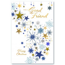 JXC0634 Good Friend Male Trad 50 Christmas Cards