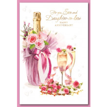 Son & Daughter-in-law Anniversary Trad Cards SE28715