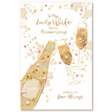 Wife Anniversary Traditional 75 Cards SE28737