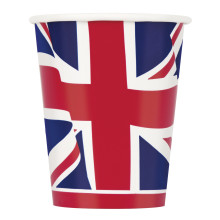 Union Jack 9oz Paper Cups 8's