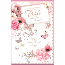 Wife Anniversary Traditional 75 Cards SE28845
