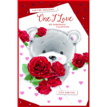 JVC0092 One I Love Female Cute 75 Valentine's Day Cards
