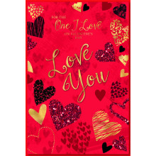 JVC0091 One I Love Male Trad 75 Valentine's Day Cards