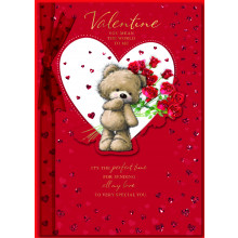 JVC0043 Open Female Cute 90 Valentine's Day Cards