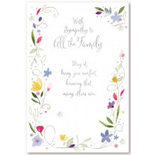 Sympathy To All The Family Cards SE29033