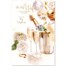 Wife Anniversary Traditional 75 Cards SE29198