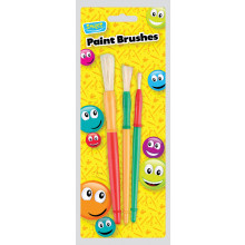 Smiles 3 Assorted Paint Brushes Carded