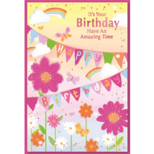 Open Juvenile Girl Cards SE29237