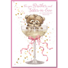Brother & Sister-in-law Anniversary Cute Cards SE29256