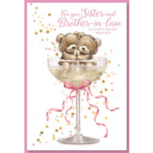 Sister & Brother-in-law Anniversary Cute Cards SE29256