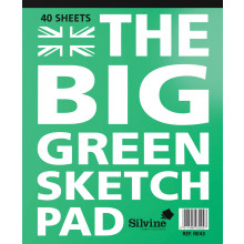 Big Green Sketch Pad 316mm x 243mm 40 Sheets 100gsm