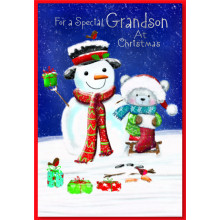 JXC1125 Grandson Juvenile 50 Christmas Cards