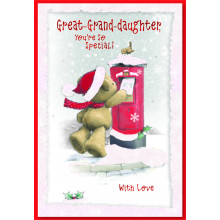 JXC1106 Great Granddaughter Cute 50 Christmas Cards